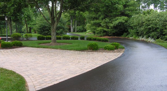 Seal coated driveway
