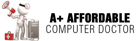 A + Affordable Computer Doctor - Logo