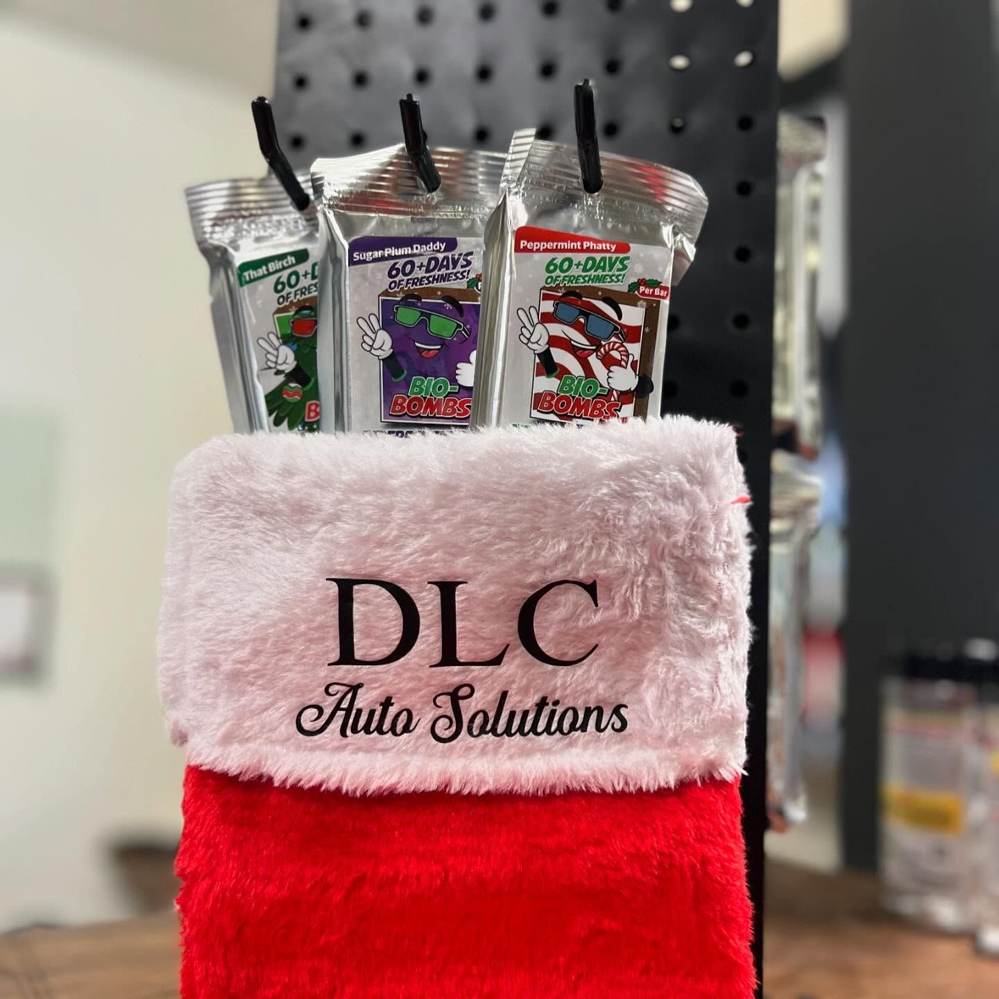 A Christmas stocking with 