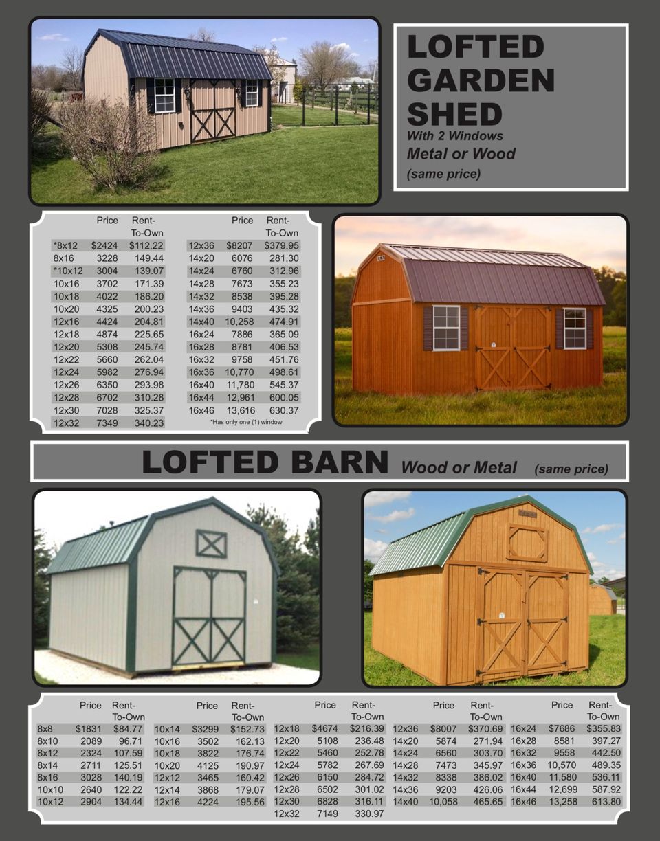 garden shed 12x16 on Storage Building Prices