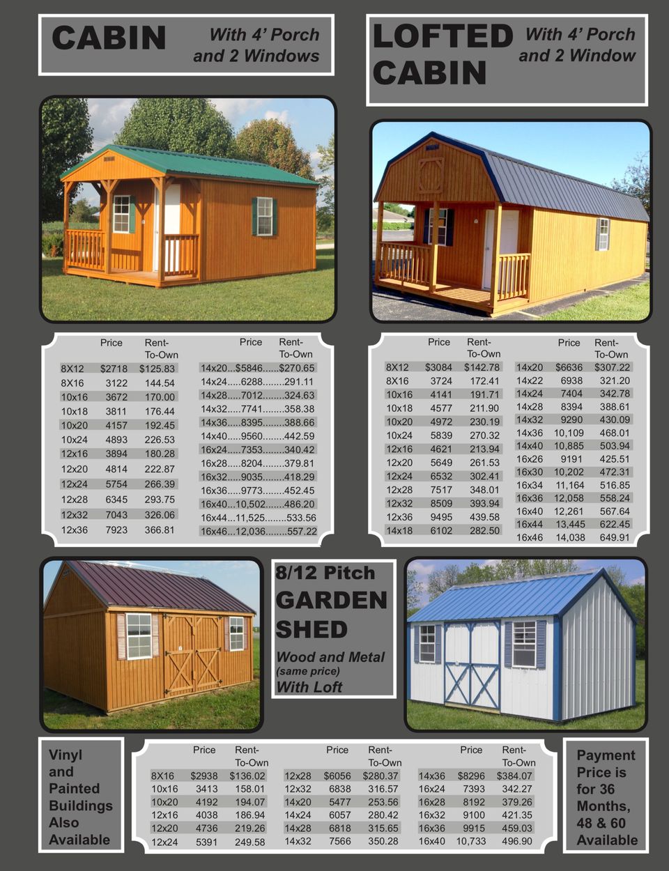 garden shed 12x16 on Storage Building Prices