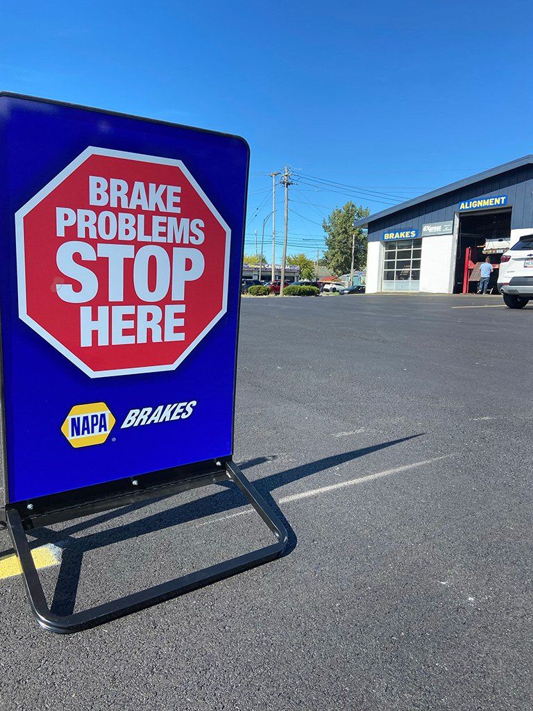 Brake Problem Sign Board