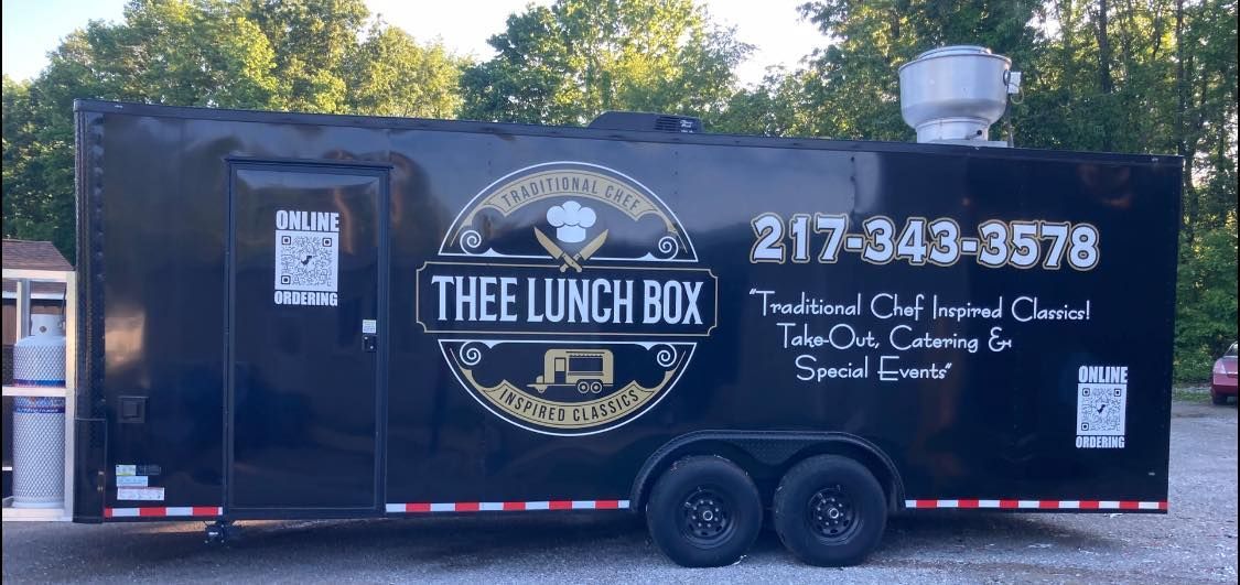 Black food truck wrap