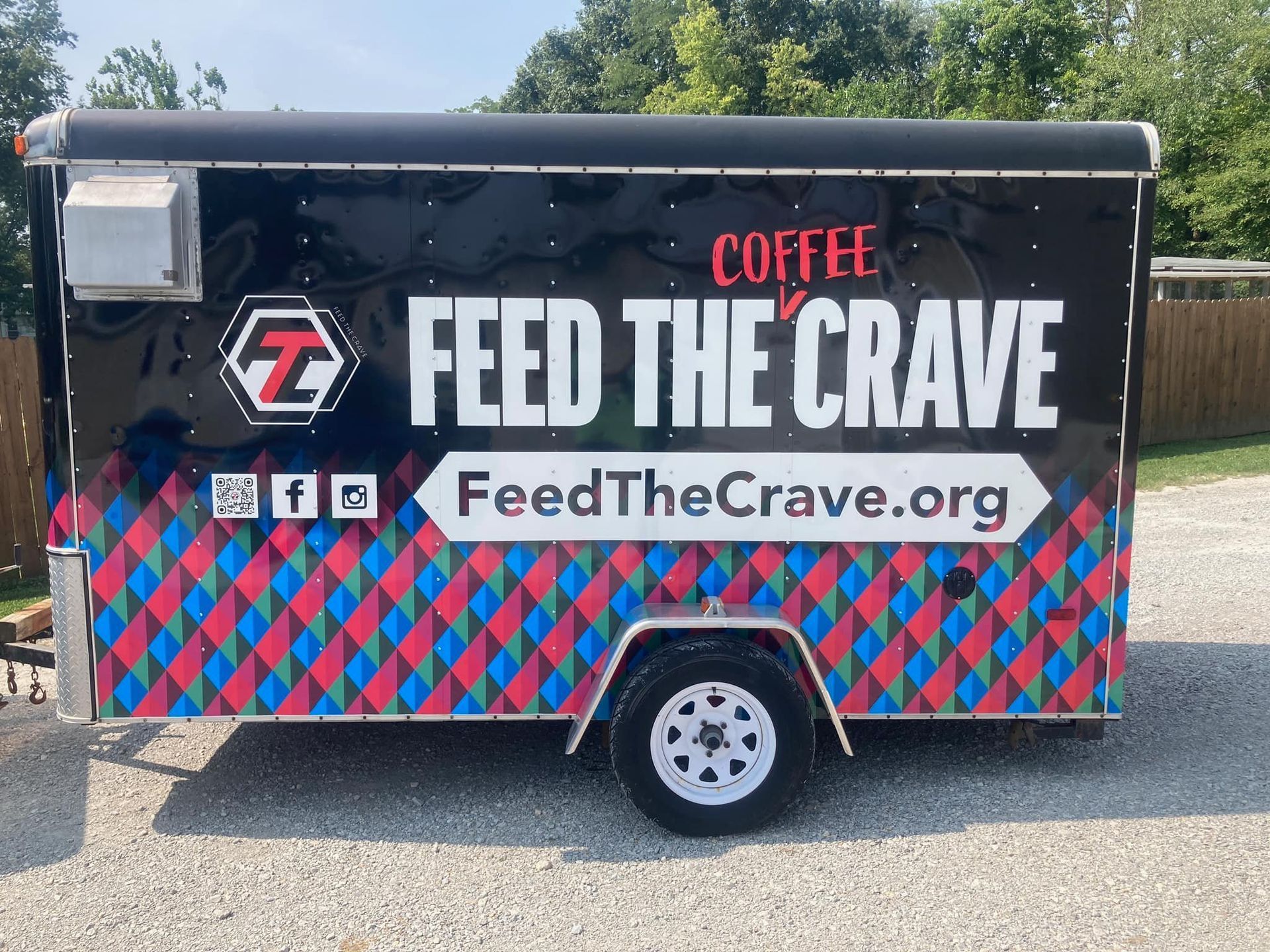 Feed the crave food truck wrap side view