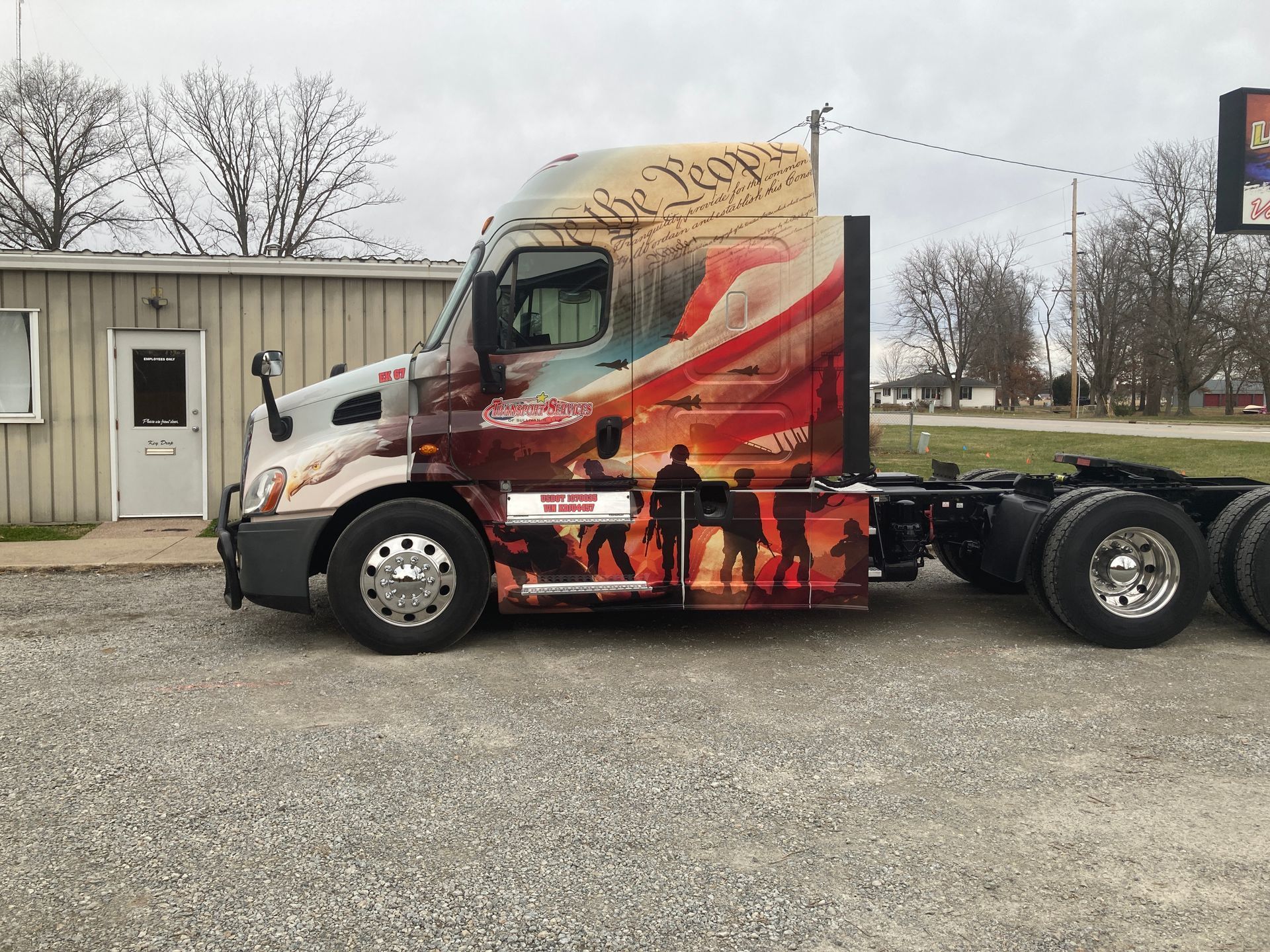 Transport Services truck wrap
