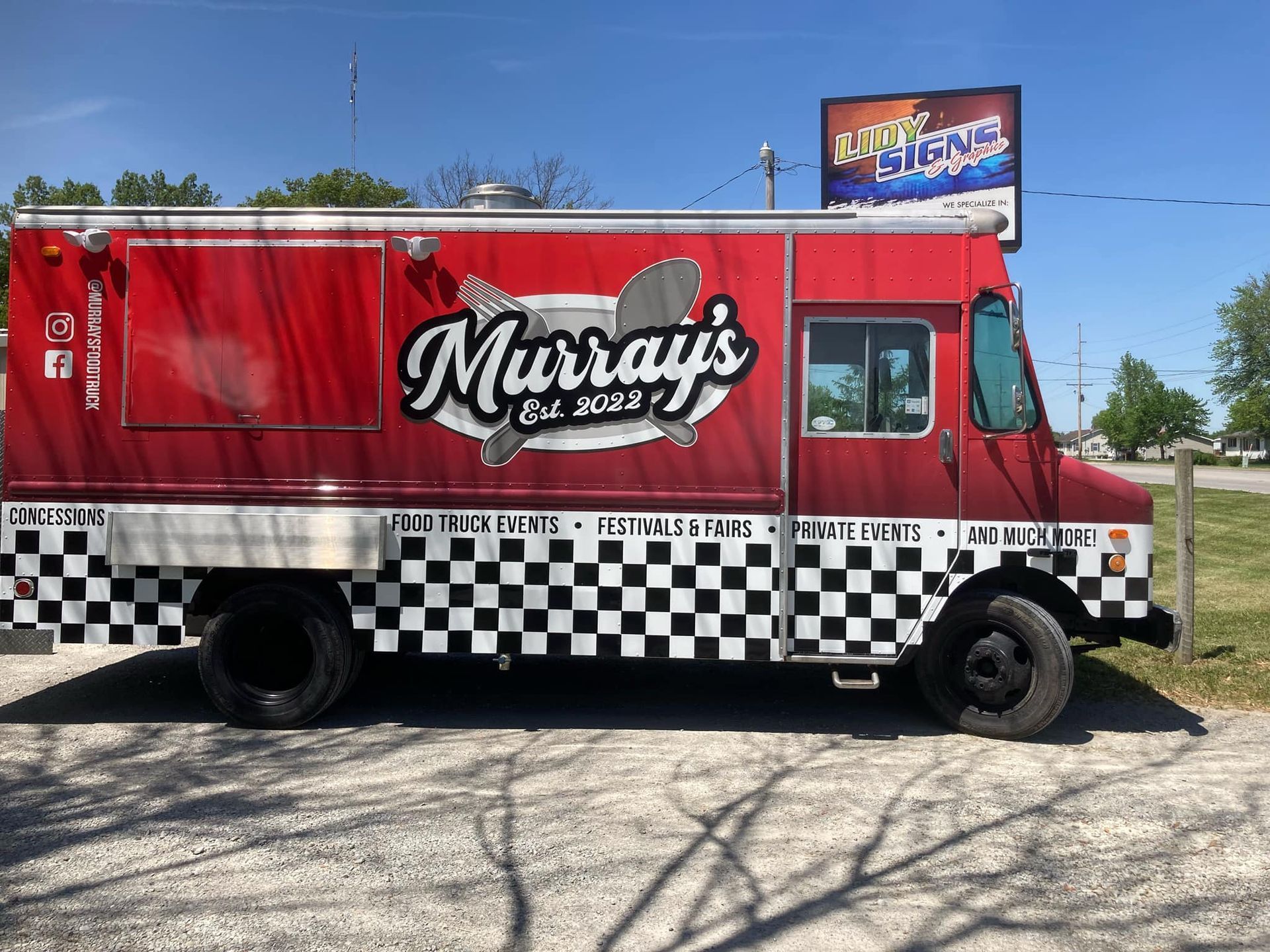 Murray's food truck wrap side view