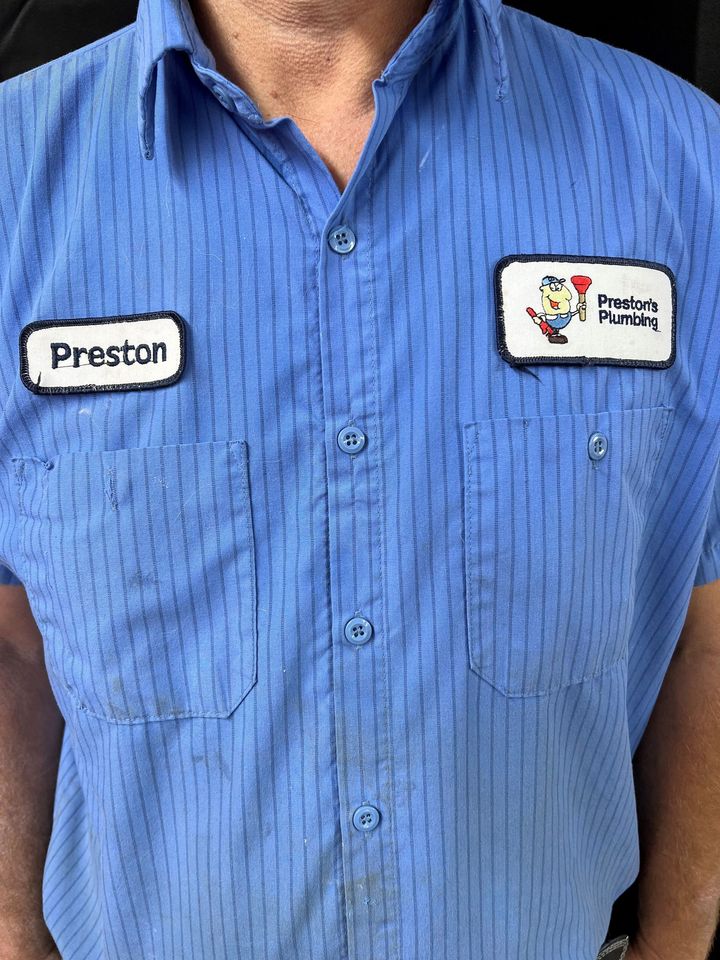 Preston's Plumbing uniform