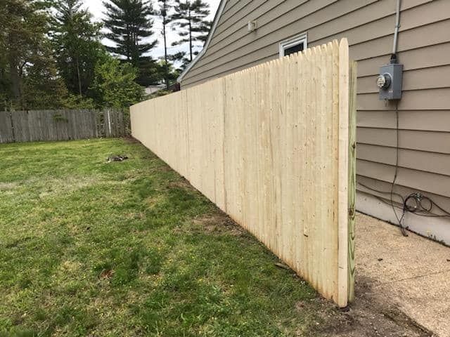 Custom wood fence