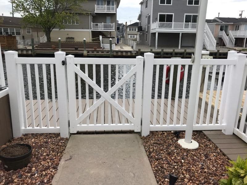 Custom vinyl fence