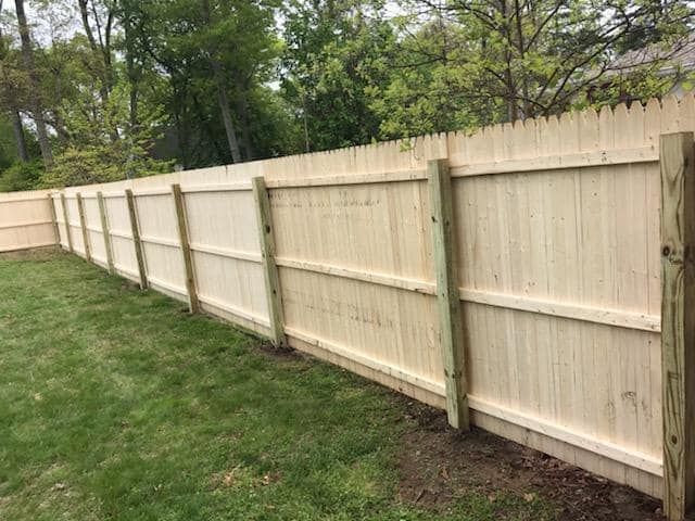Custom wood fence