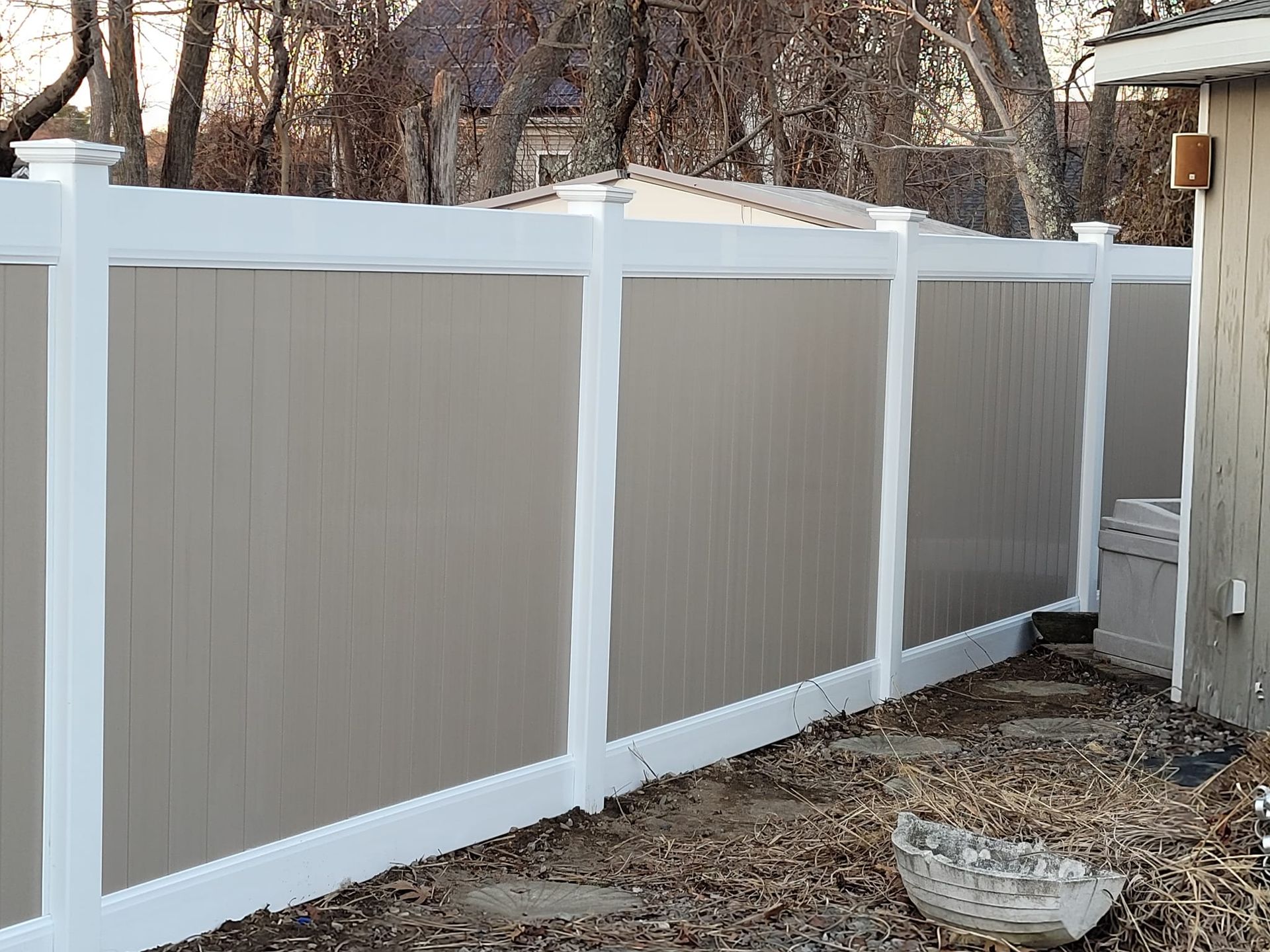 Custom vinyl fence