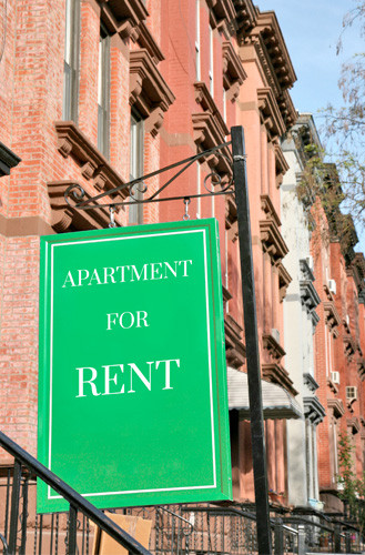 Apartment for rent sign board