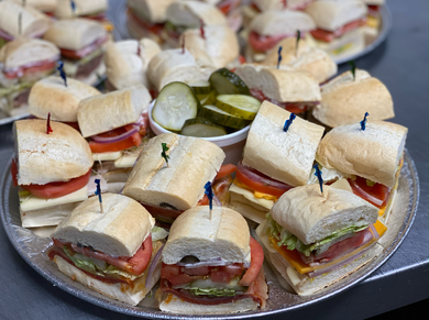 Meat subs with bell peppers