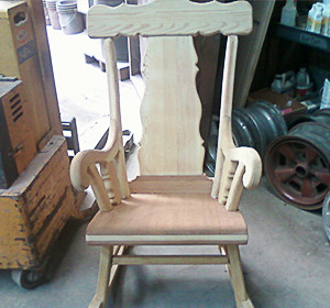 Sandblasting chair