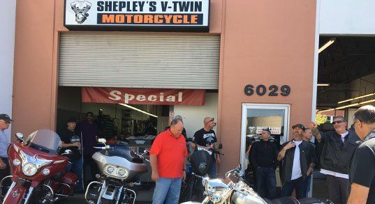 Motorcycle repair shop