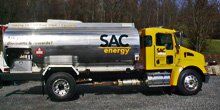 Truck with SAC energy signage