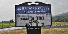 Bedford Valley signage