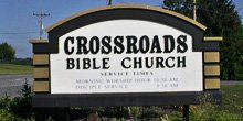 Crossroads bible church signage