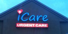 iCare illuminated letters