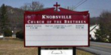 Knobsville church signage