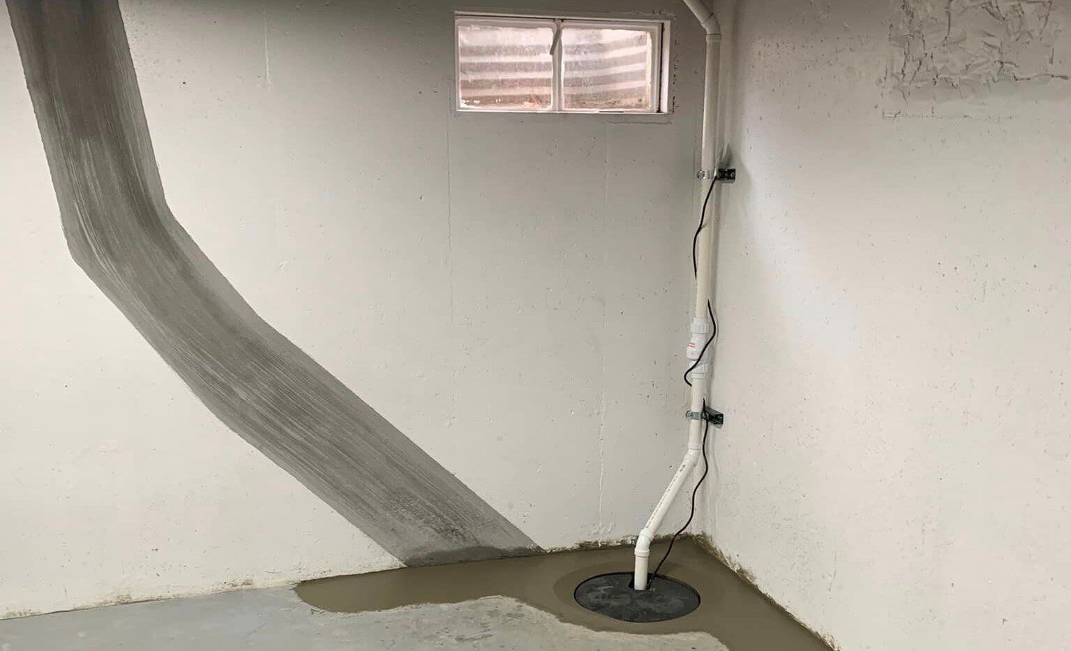 drain tile and sump pump installation