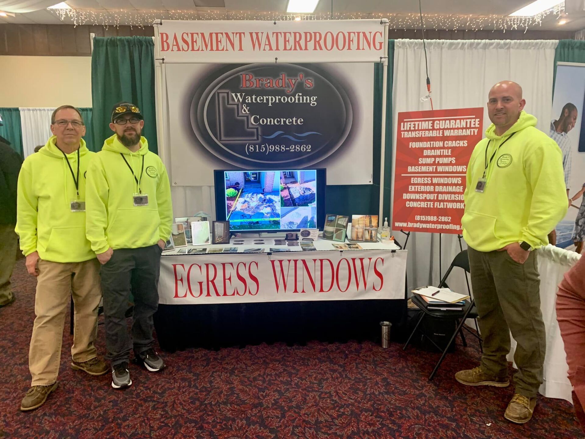 Brady's Waterproofing & Concrete team