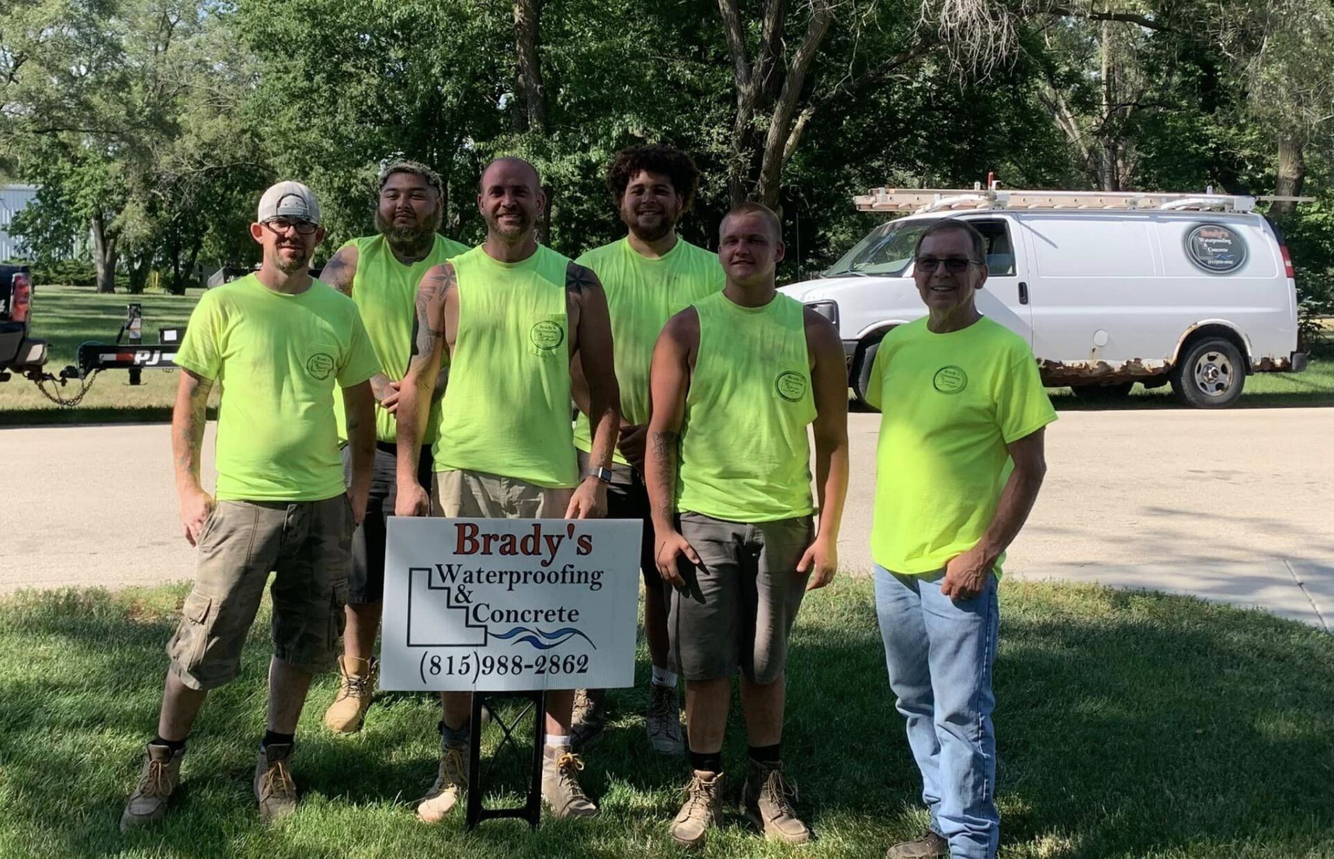 Brady's Waterproofing & Concrete team