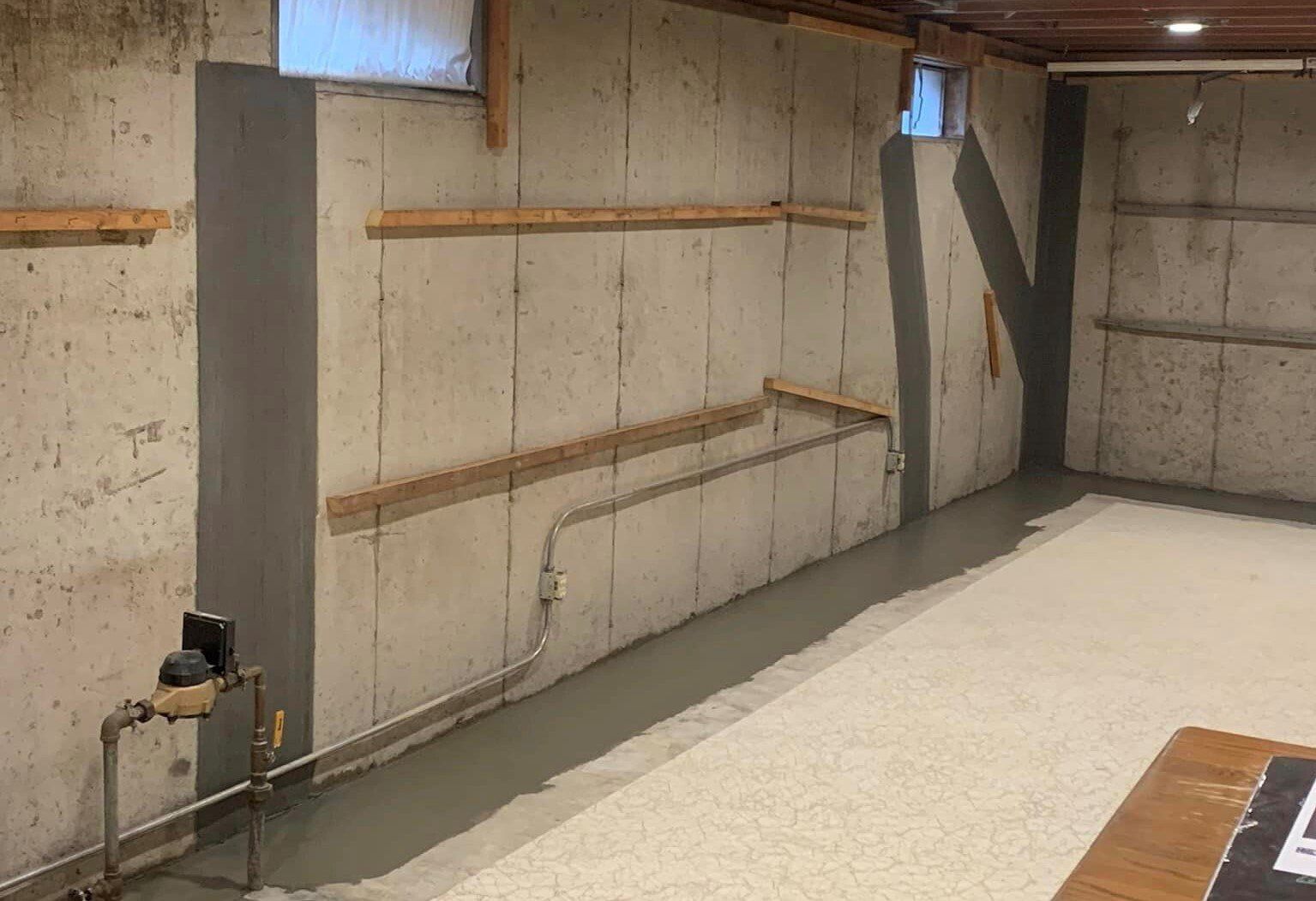 Basement waterproofing