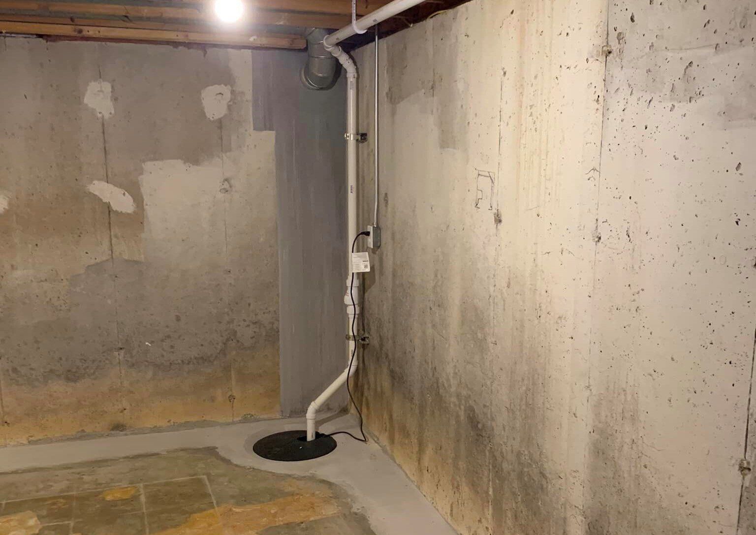 Basement waterproofing