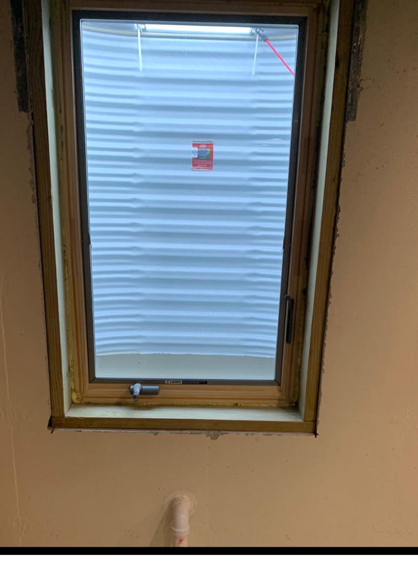 Basement window repair