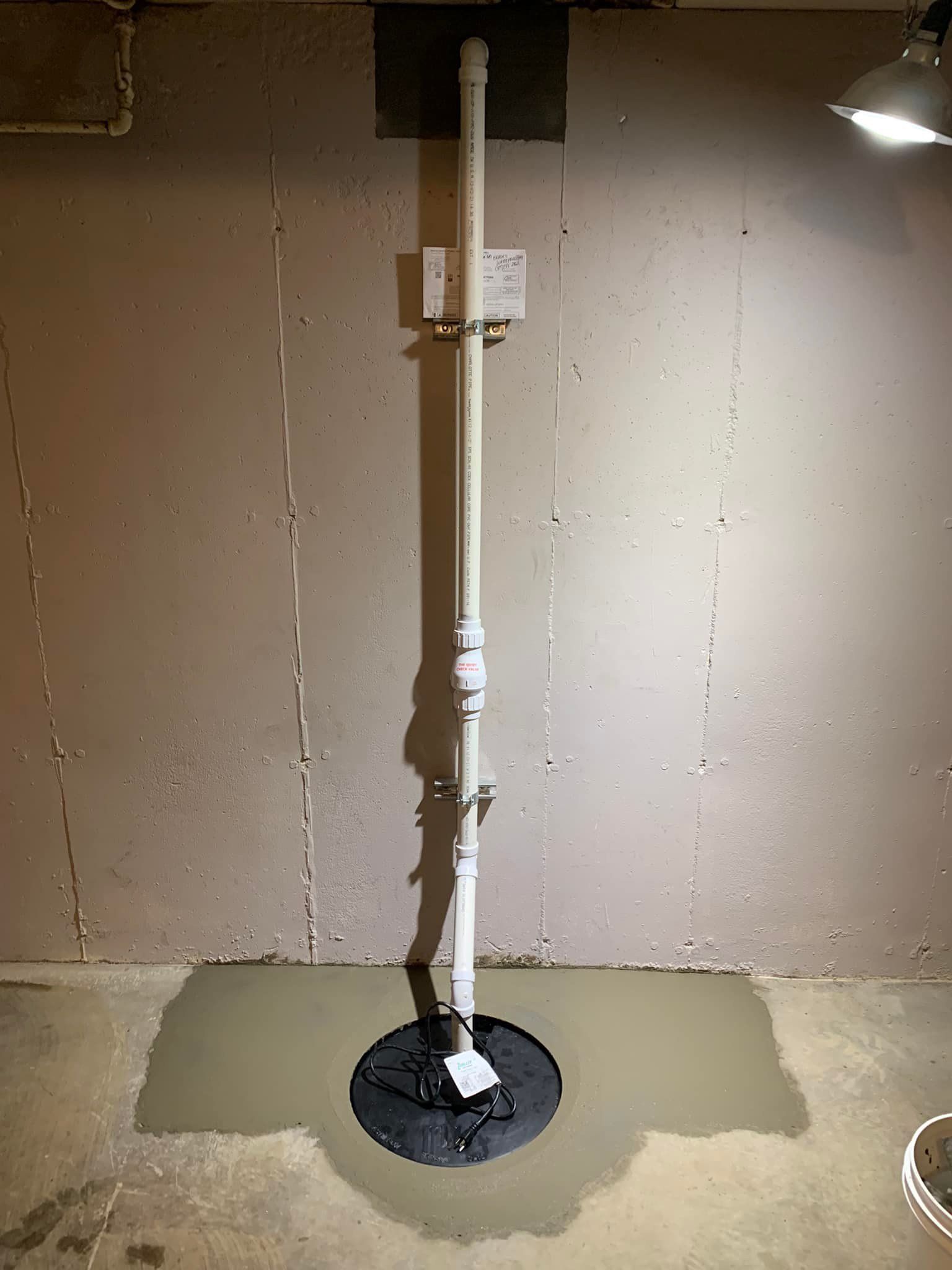 Drain tile and sump pumps installation