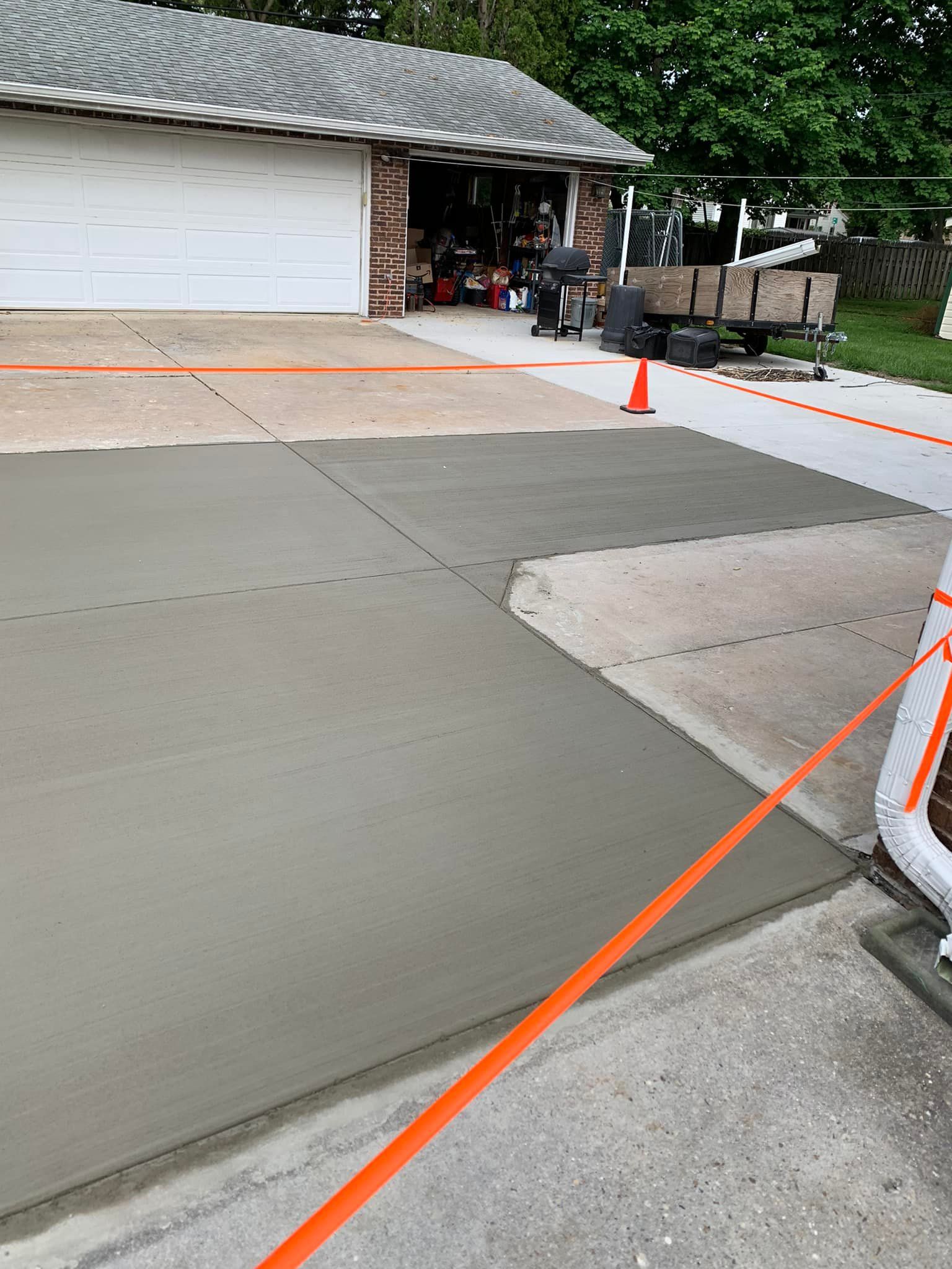 Concrete driveway repair