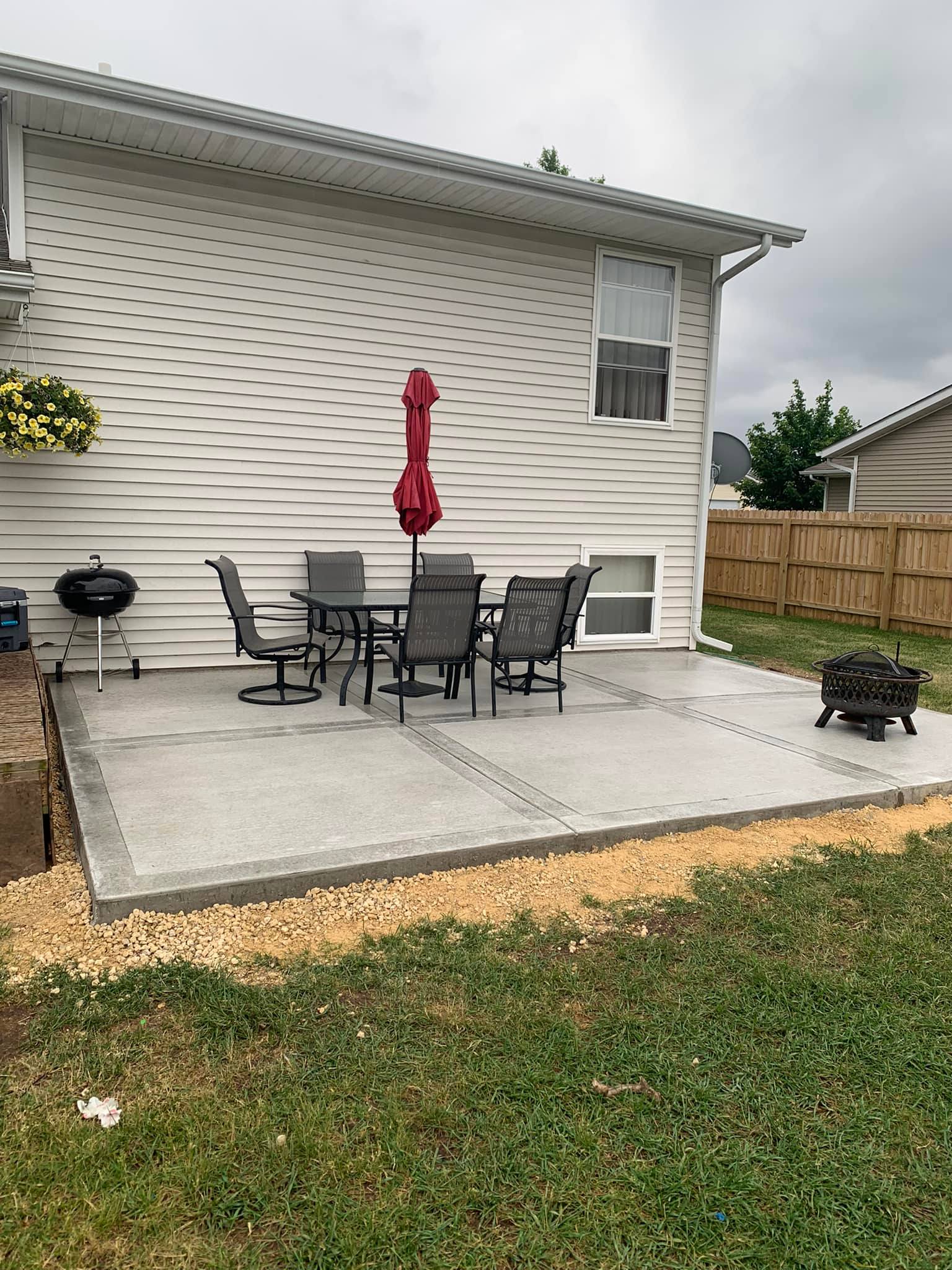 Patio installation