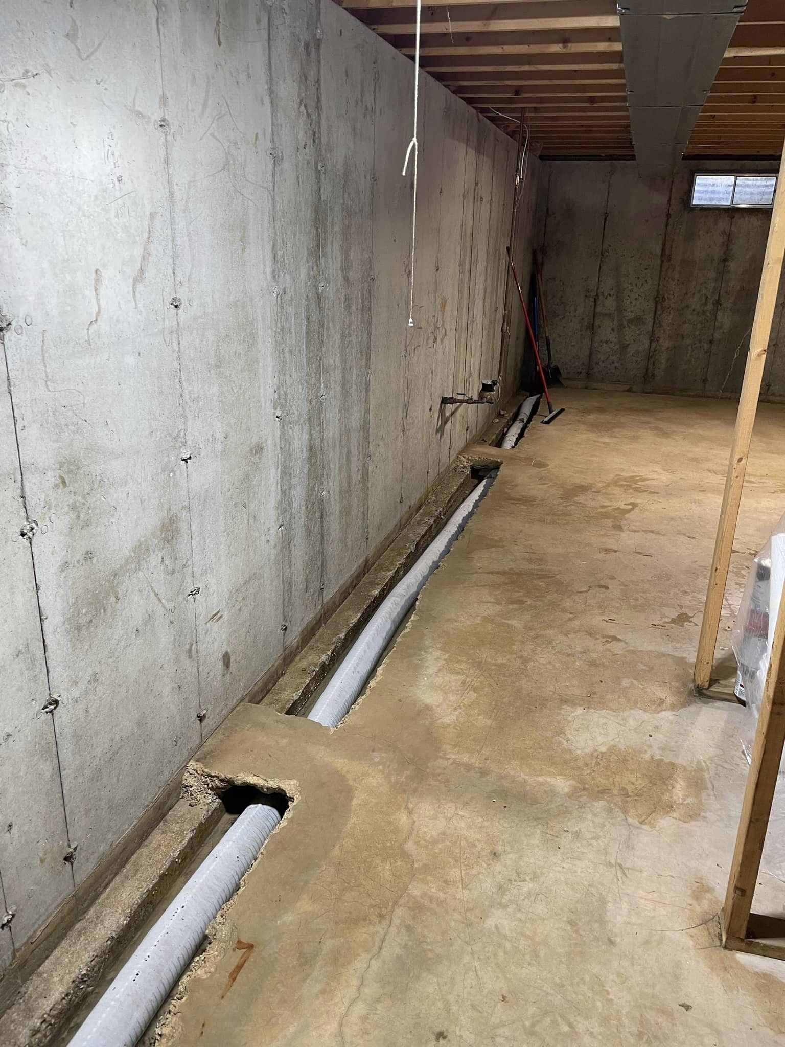 Basement waterproofing