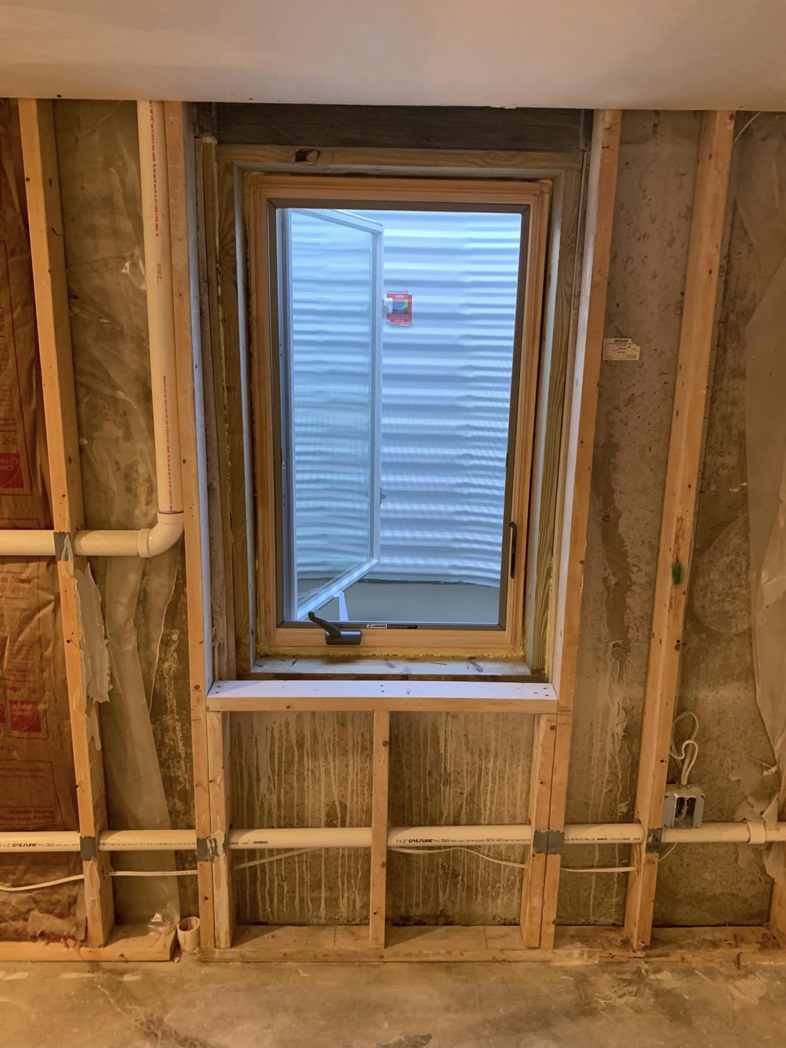 Egress window installation