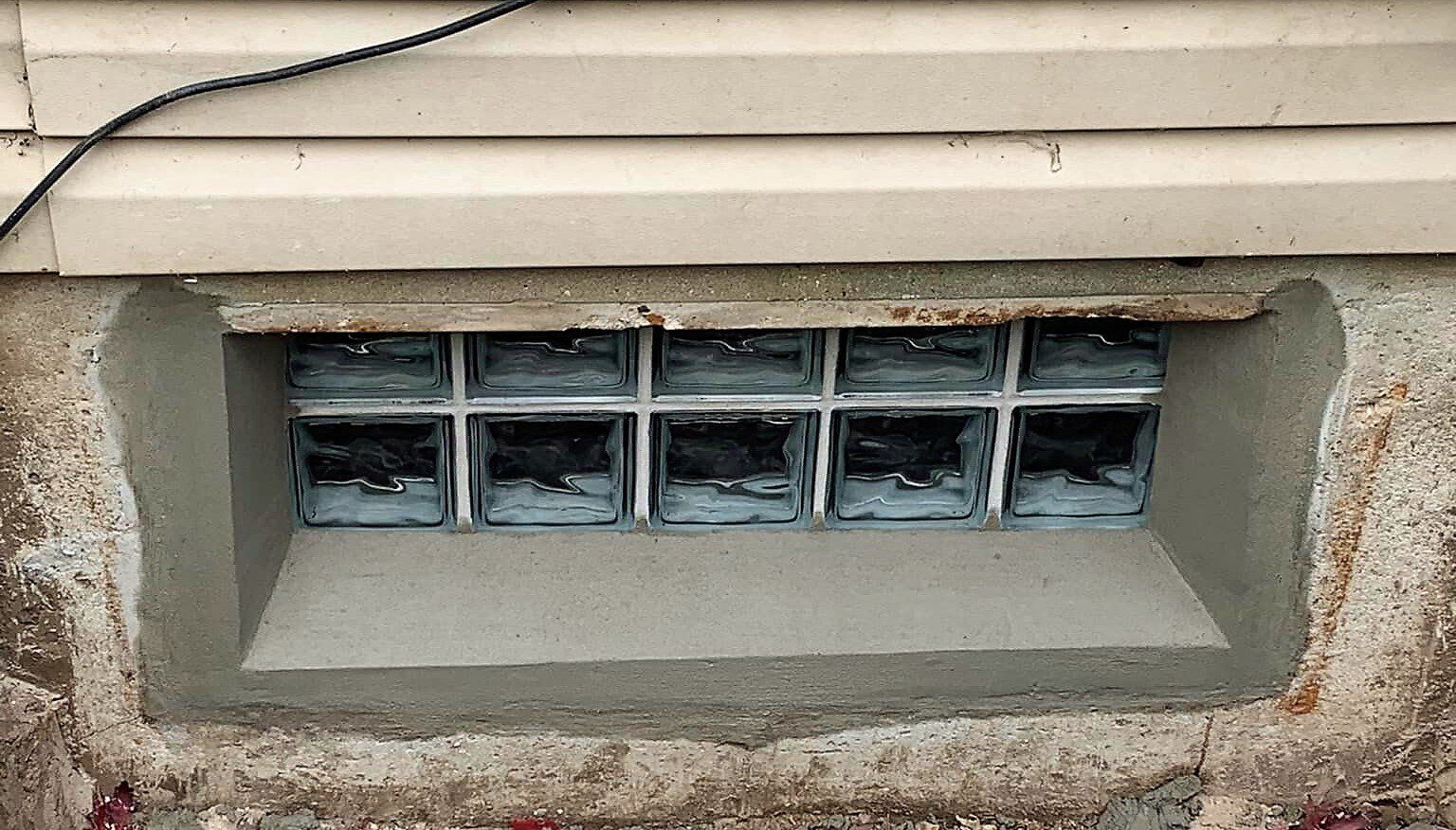 Basement window repair