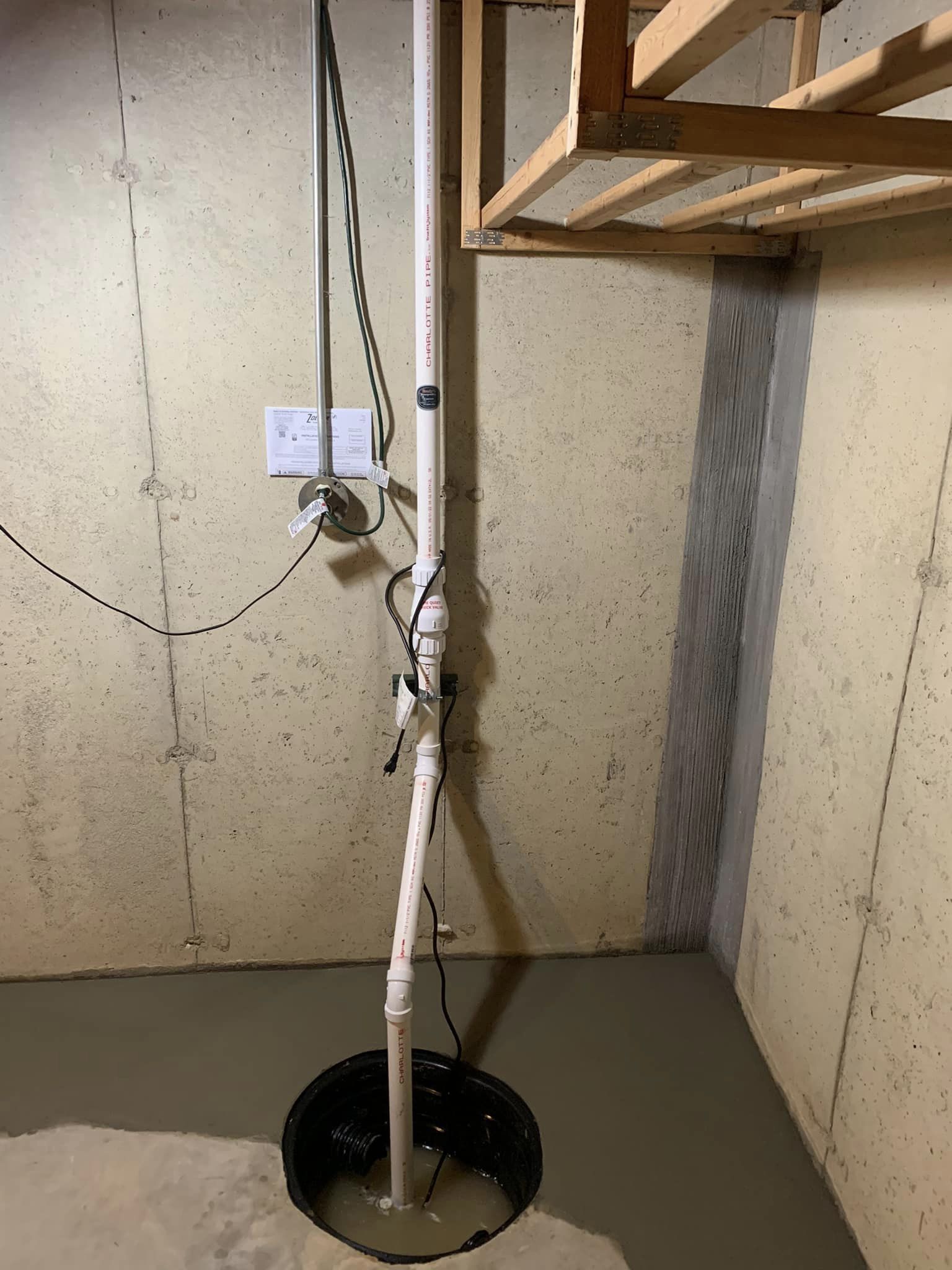 Basement waterproofing