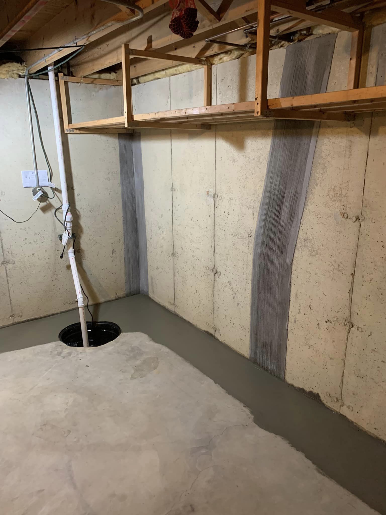 Basement waterproofing