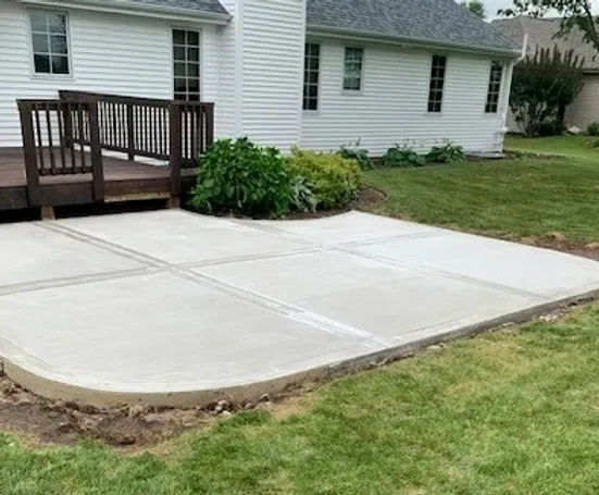 Concrete patio