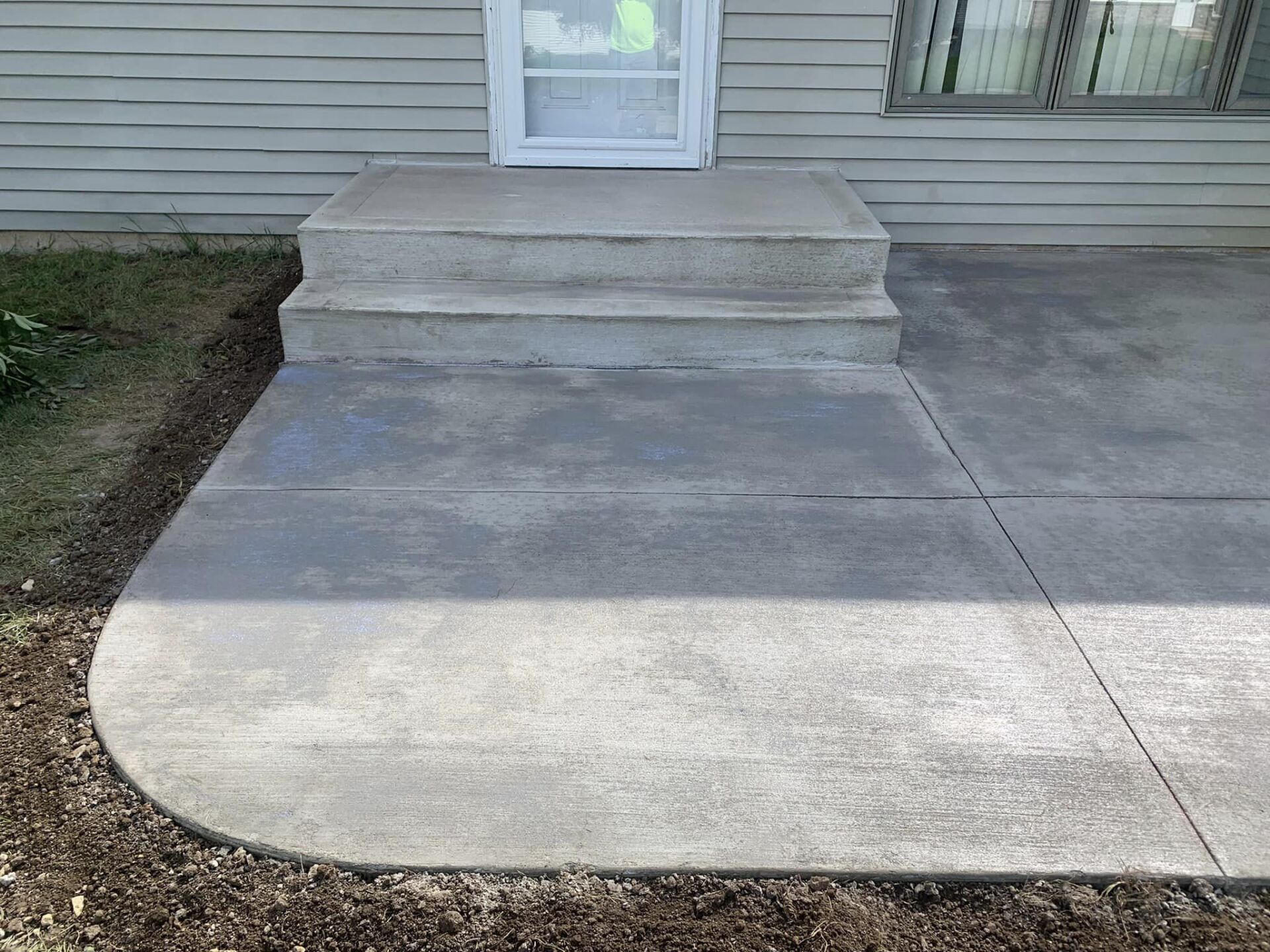 Concrete patio