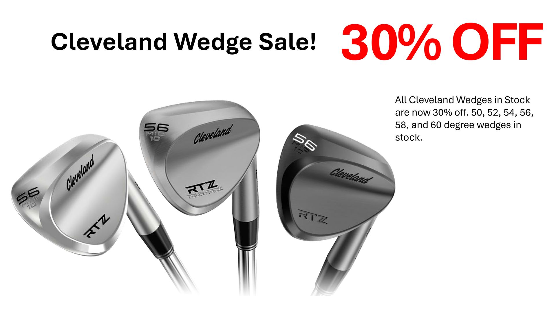 Cleveland Wedge Sale