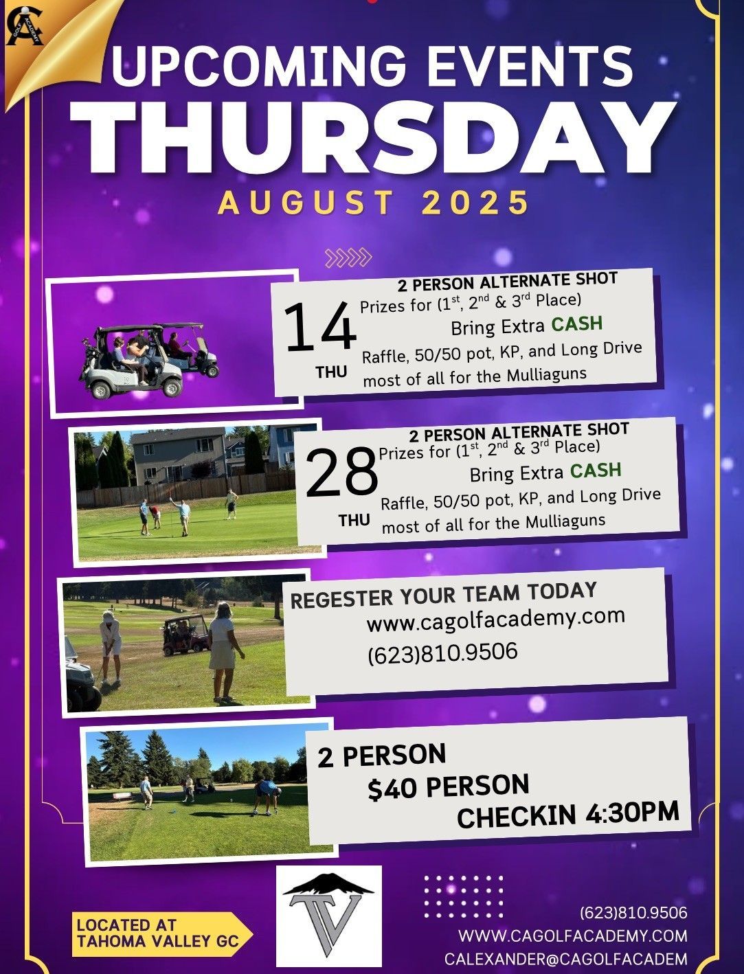 August Thursday Events