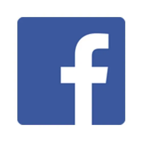 Facebook logo: white 