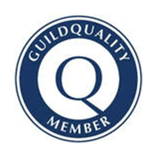 GuildQuality Member logo: Blue circle with white text 
