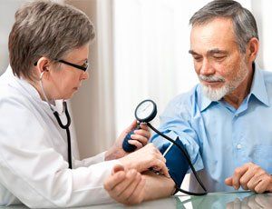 Man having a checkup