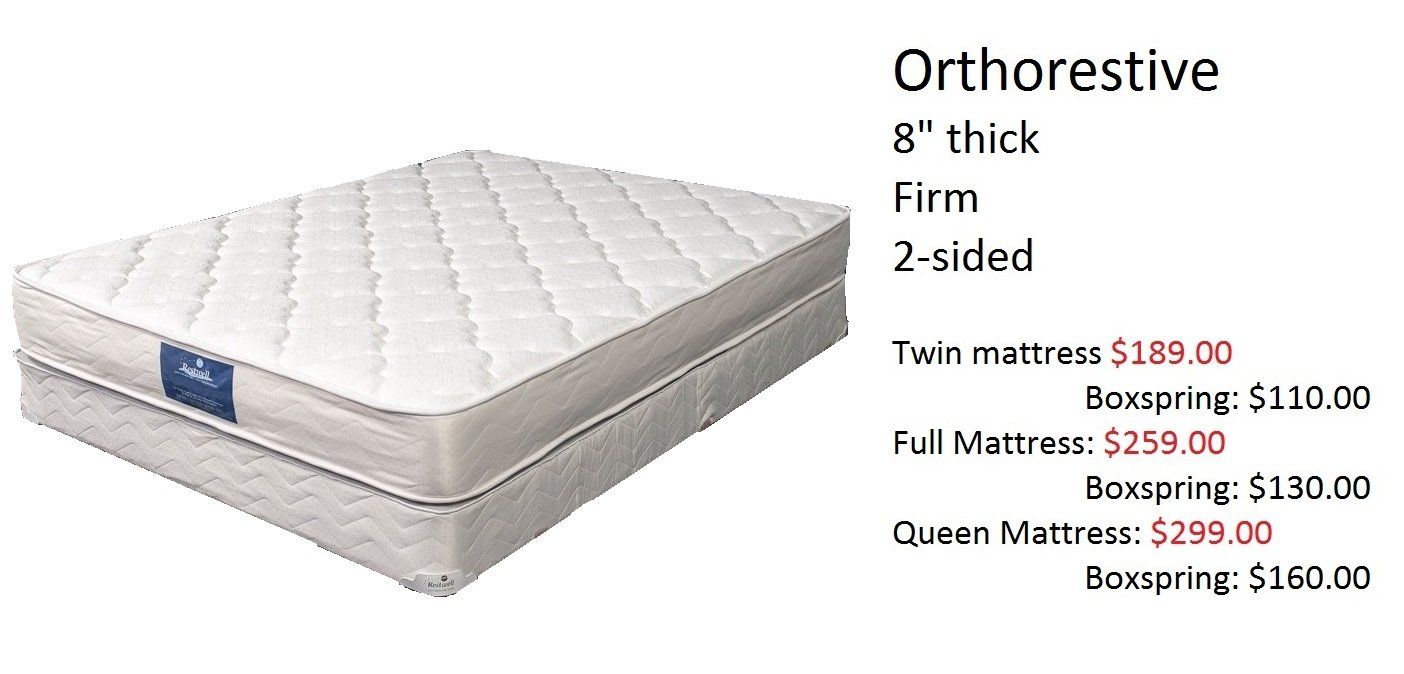 Basic, firm mattress plus plush topper for back pain