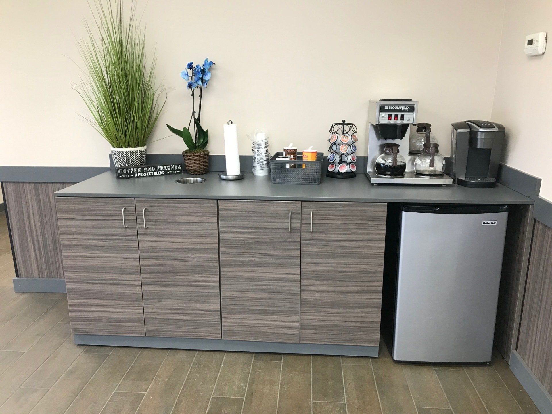 waiting area with coffee