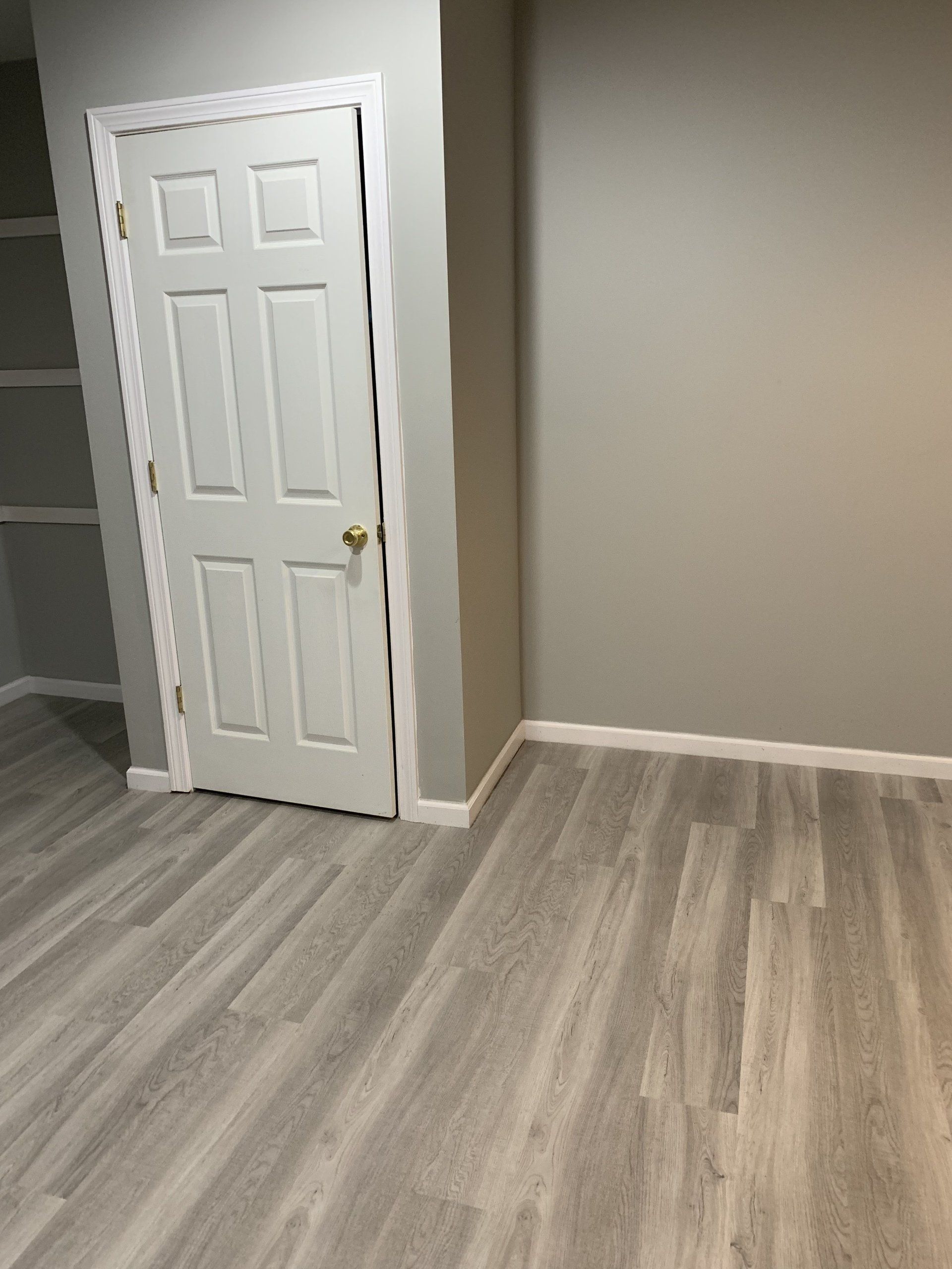 Luxury vinyl plank installed basement Trumble, CT