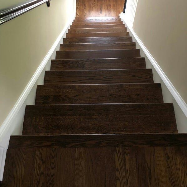 Hardwood stairs