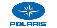 Polaris logo with blue oval compass emblem and wordmark on white background